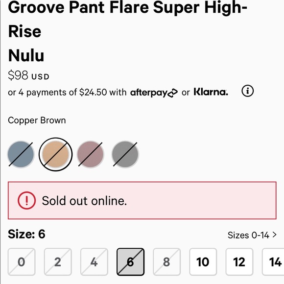 RARE—NWT Lululemon Groove Pant Flare HighRise Sz 4 - Picture 2 of 10